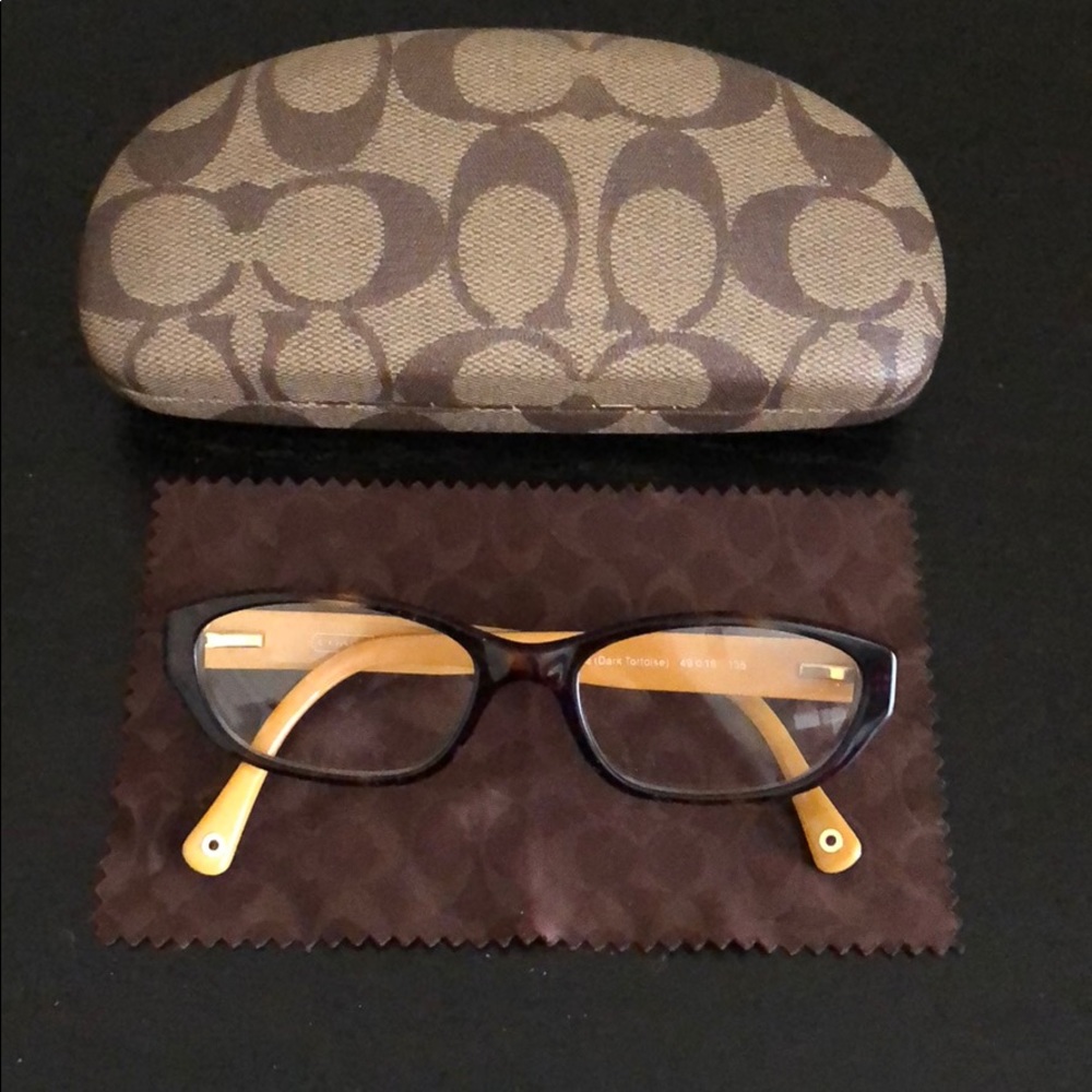 Coach glasses and case- children.
